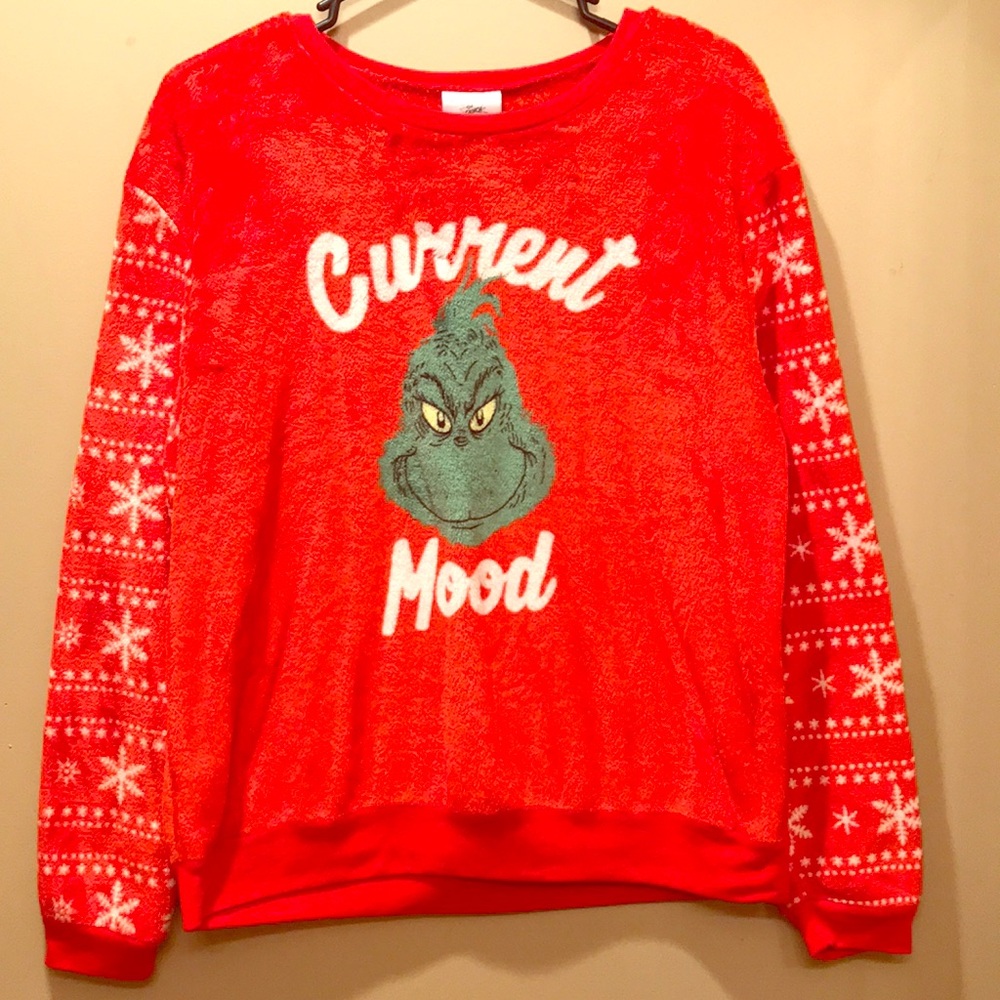 Grinch “CURRENT MOOD” Christmas Sweater